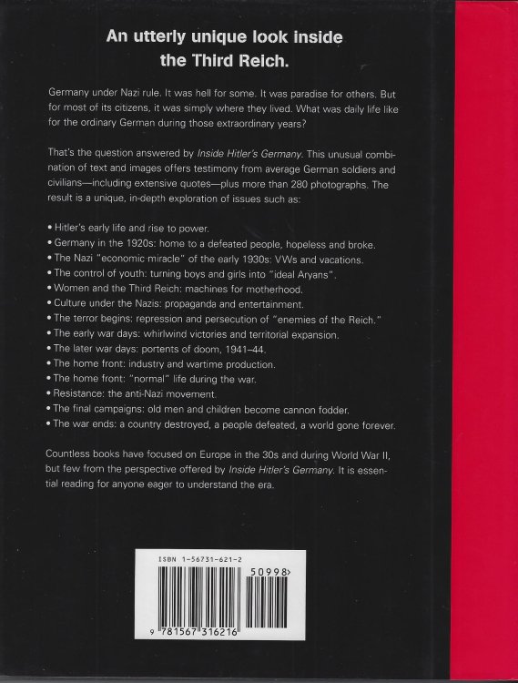 Inside Hitler's Germany: Life Under the Third Reich