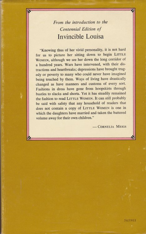 Invincible Louisa: The Story of the Author of Little Women