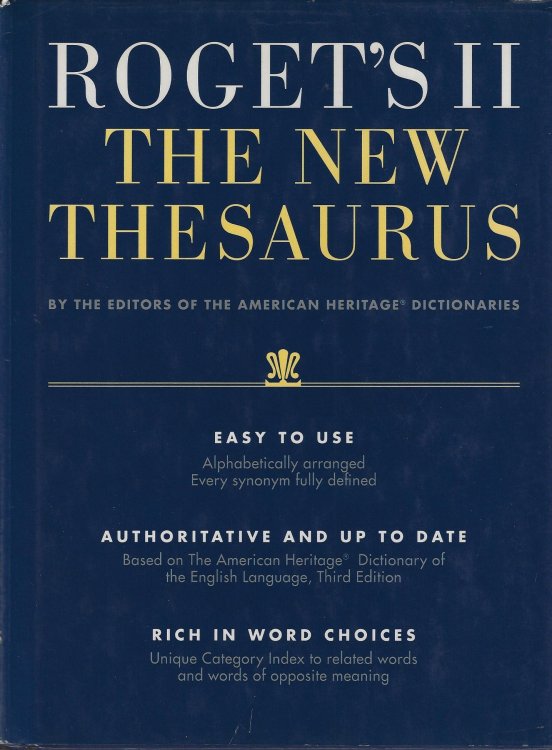 Roget's II: The New Thesaurus -Third Edition