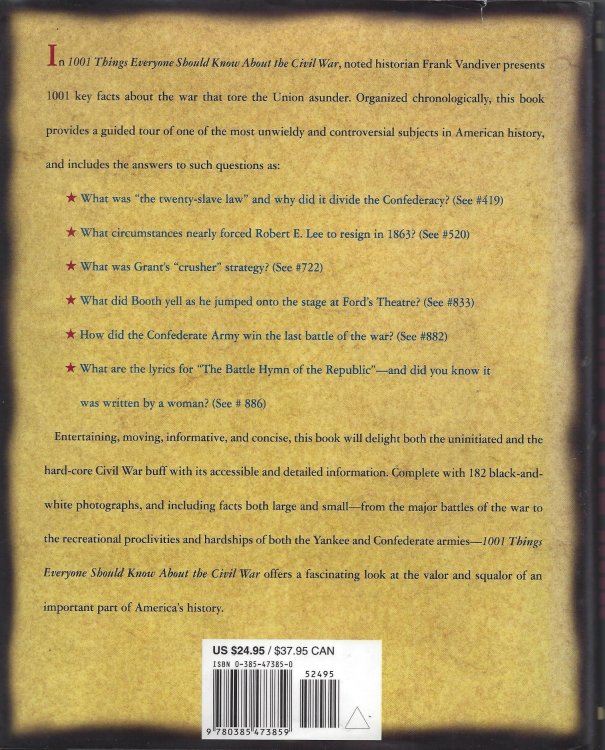 1001 Things Everyone Should Know About the Civil War