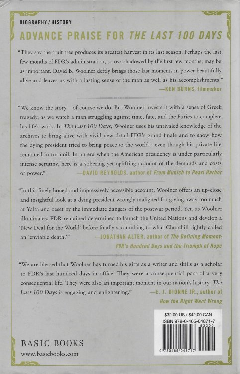 The Last 100 Days: FDR at War and at Peace