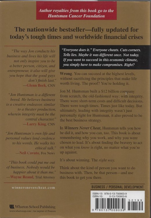 Winners Never Cheat: Even in Difficult Times, New and Expanded Edition