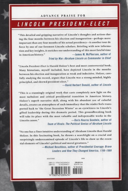 Lincoln President-Elect: Abraham Lincoln and the Great Secession Winter 1860-1861