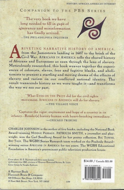 Africans in America: America's Journey Through Slavery (Harvest Book)