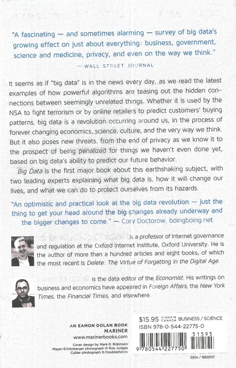 Big Data: A Revolution That Will Transform How We Live, Work, and Think