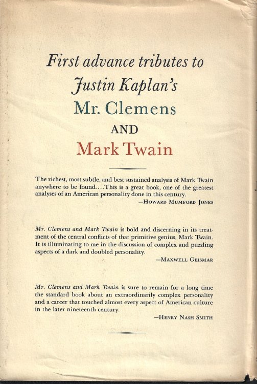 Mr. Clemens and Mark Twain: A Biography