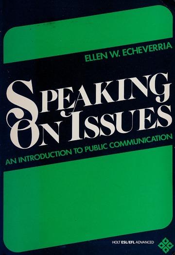 Speaking on Issues