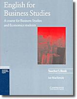 English for Business Studies Teacher's book : A Course for Business Studies and Economics Students (Cambridge Professional Engli