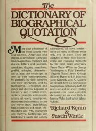 The Dictionary of Biographical Quotation