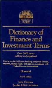 Dictionary of Finance and Investment Terms