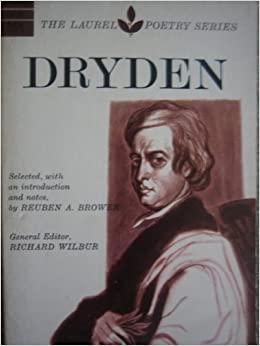 Dryden (The Laurel Poetry Series)