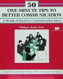 50 One-minute Tips for Better Communication
