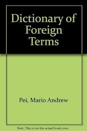 Dictionary of Foreign Terms