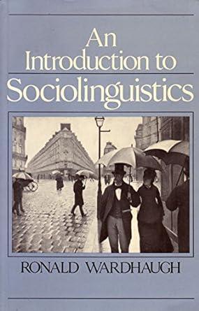 An Introduction to Sociolinguistics