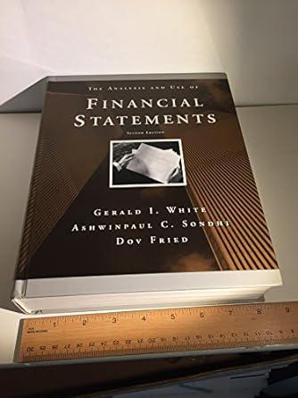 The Analysis and Use of Financial Statements