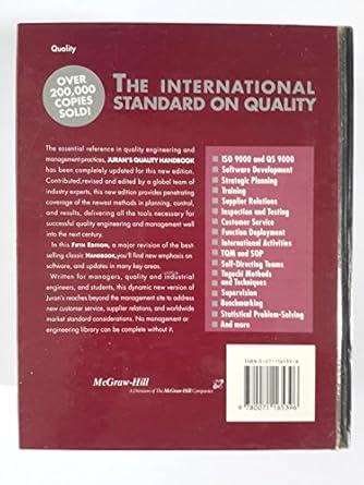 Juran's Quality Handbook (McGraw-Hill International Editions: Industrial En gineering Series)
