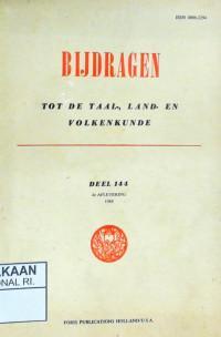 Bijdragen Tot De Taal-, Land- En Volkenkunde, Deel 144, 2e 3e