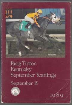 Fasig-Tipton Kentucky September Yearling Sales September 18,1989