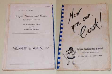 Now You Can Cook! Grace Episcopal Church Womans Auxiliary Alexandria, Virginia Cookbook
