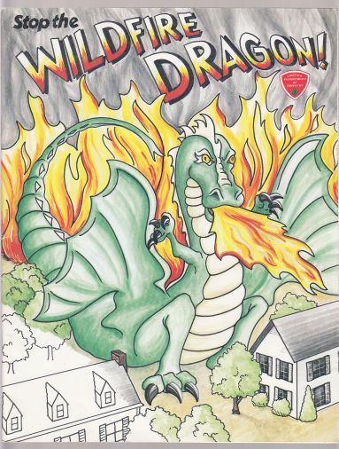 Stop the Wildfire Dragon Coloring Book