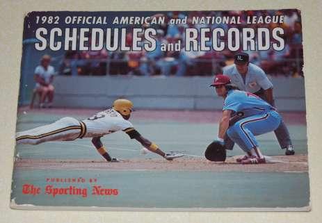 1982 Official American and National League Schedules and Records (Baseball)
