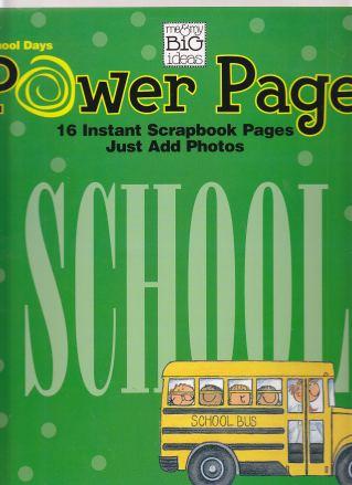 School Days Power Pages 16 Instant Scrapbook Pages Just Add Photos