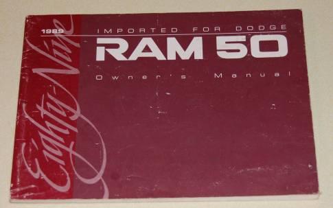 1989 Dodge RAM 50 Owner's Manual