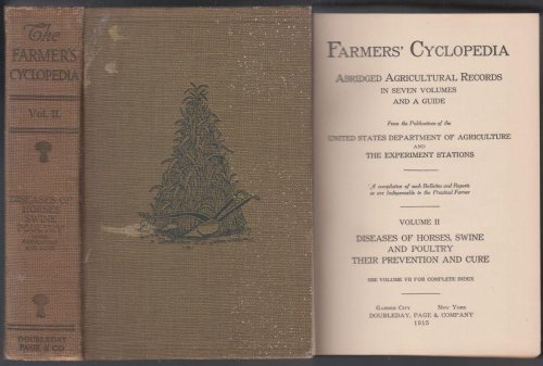 Farmers' Cyclopedia Volume II Diseases of Horses, Swine and Poultry Their Prevention and Cure. VG 1915 HB