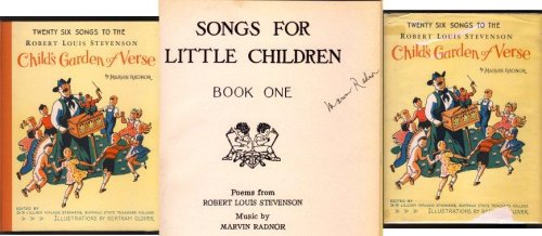Twenty Six Songs to The Robert Louis Stevenson Child's Garden of Verses SIGNED