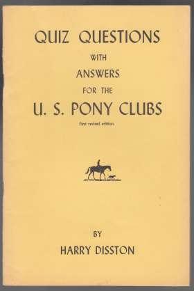 Quiz Questions with Answers for the U.S. Pony Clubs