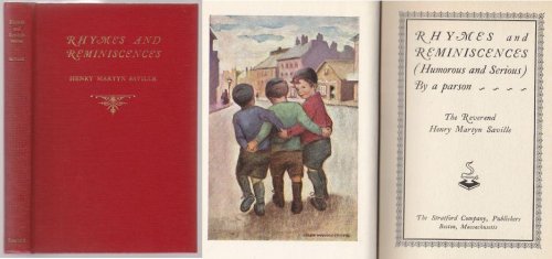 Rhymes and Reminiscences (Humorous and Serious) By a Parson