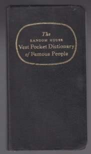 The Random House Vest Pocket Dictionary of Famous People