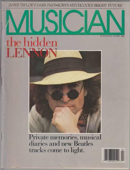 Musician Magazine John Lennon Cover: The Hidden Lennon: Private Memories, Musical Diaries and New Beatles Tracks Come to Light