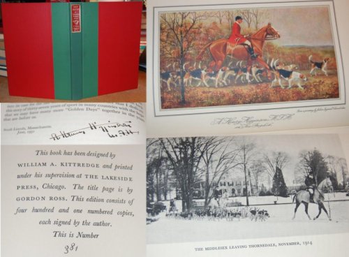 Try Back Being 38 Years of a Huntsman's Reminiscences Signed, Limited, Numbered First Edition