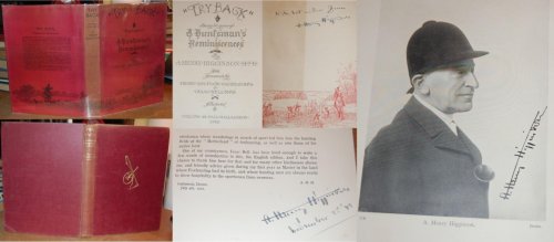 Try Back Being 38 Years of a Huntsman's Reminiscences Thrice Signed