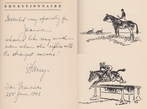 Equestionnaire 600 Questions And Answers For Horsemen Author's Presentation Issue