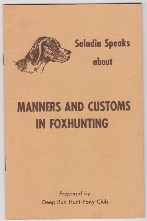 Saladin Speaks about Manners and Customs in Foxhunting
