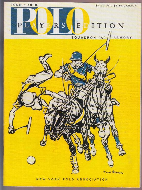 Polo Player's Edition June 1998 Paul Brown Cover & Illustrated Article