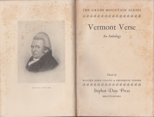 Vermont Verse: An Anthology