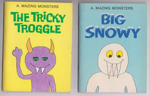 A. Mazing Monsters 4 First Editions 1st Book Set Big Snowy, The Tricky Troggle, Bignose, The Great Gulper