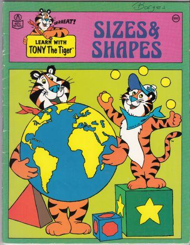 Learn With Tony the Tiger Shapes & Sizes Book #3296