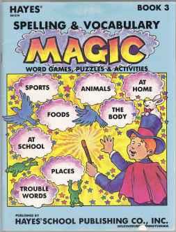 Spelling and Vocabulary Magic Book 3 Word Games, Puzzles and Activities 1st ED PB