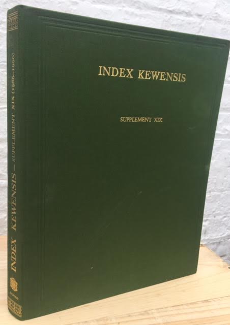 Index Kewensis,supplement Twenty Names of Seed Bearing Plants at the Rank of Family and Below, Published Between January 1991 and the End of 1995 with Some Omissions from Earlier Years.