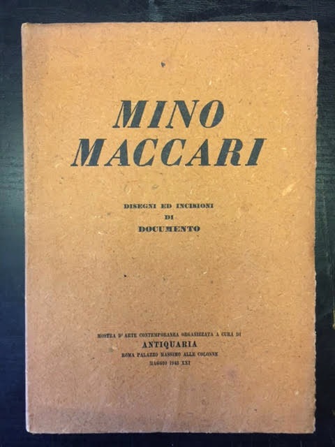 Mino MacCari Disegni Ed Incisioni Di Documento