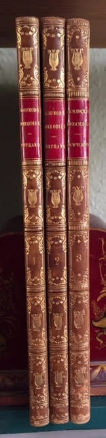 Vingt Melodies Pour Chant Et Piano par Ch. Gounod. In 3 Volumes