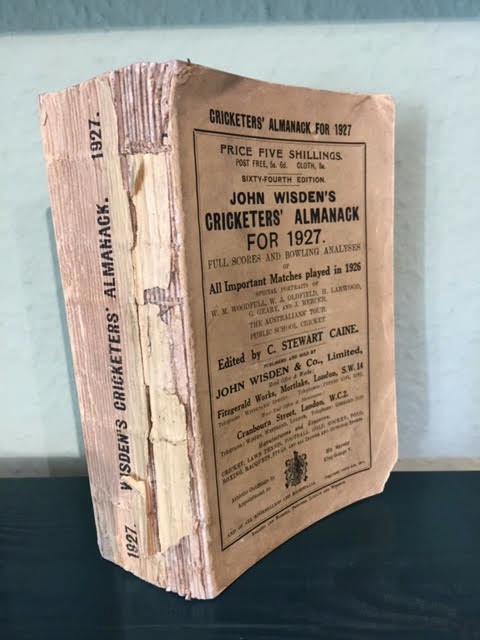 John Wisden's Cricketer's Almanack 1927 All Important Matches Played in 1926