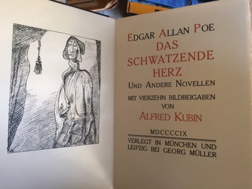 Das Schwatzende Herz und Andere Novellen; Der Goldkafer; Gordon Pym; Hans Pfaalis Mondreise; Konig Pest; Das Feuerpferd; Ligeia und Andere Novellen. Seven volumes.