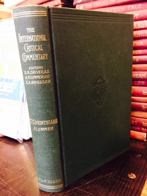 A Critical and Exegetical Commentary Second Epistle of St Paul to the Corinthians