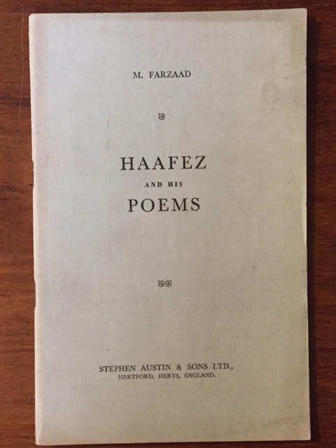 Haafez and His Poems