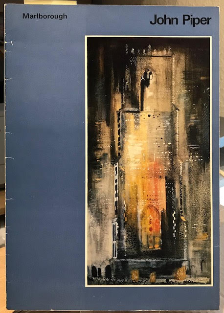 John Piper : European Typography 1967-69. Oil Paintings and Gouaches. May-June 1969